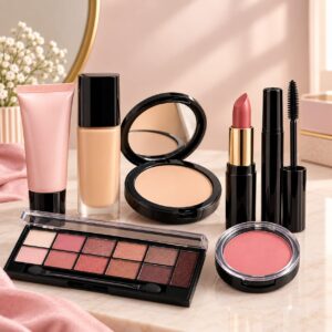 Glam beauty makeup